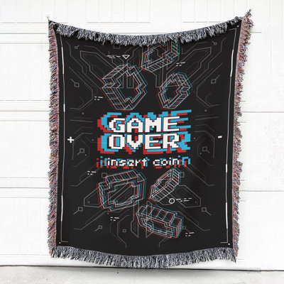 Video Game Illustration 100% Cotton Throw
