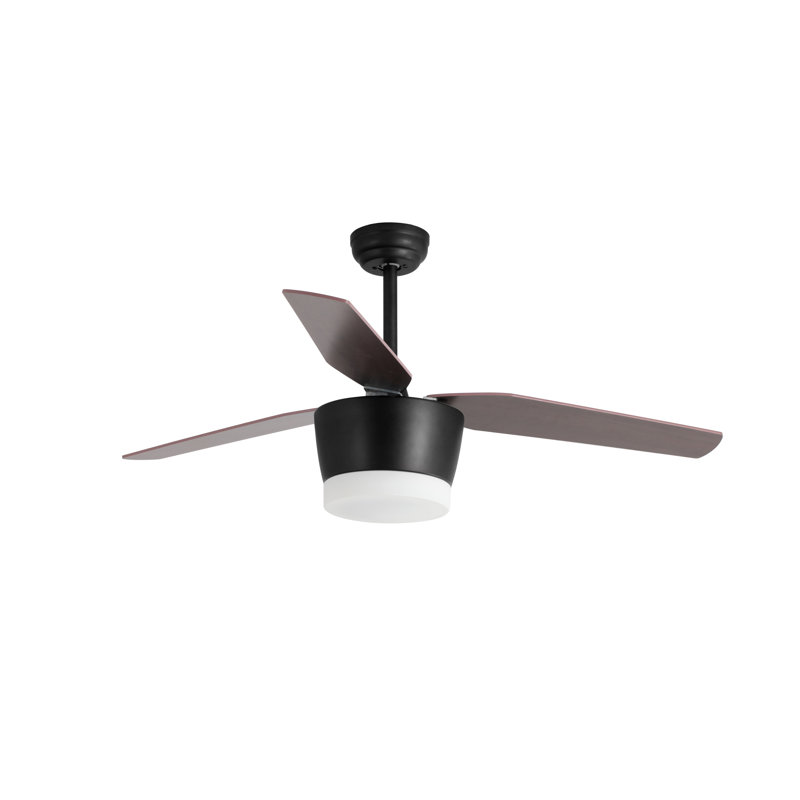 132cm Ceiling Fan with LED Lights, Black