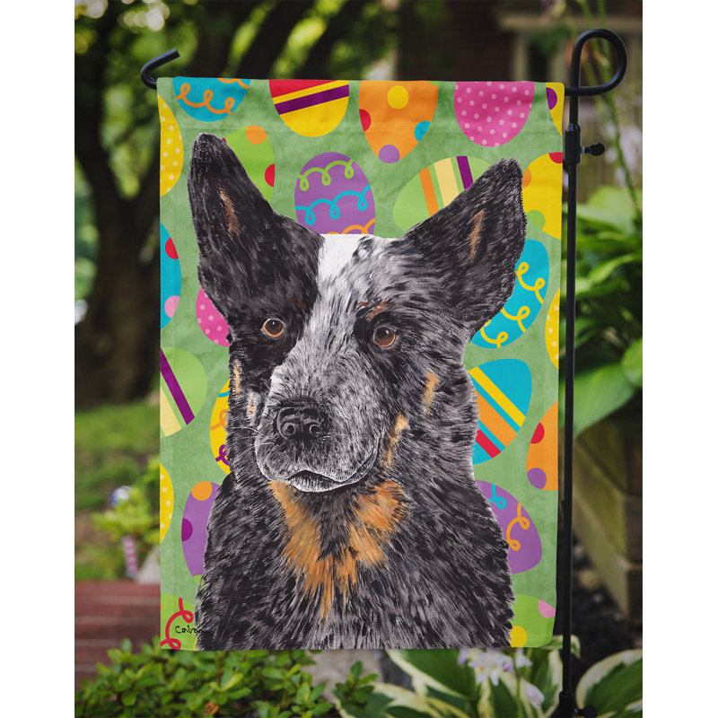 Drapeau de jardin Atara, Chien de bétail australien (noir et gris)