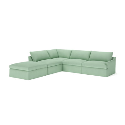 Wrenley 5-Piece Slipcovered Modular Sectional by Birch Lane