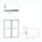 Molly 60" W X 32" D X 76" H Frameless Shower Door Rectangular Shower Kit In Chrome With Frosted Glass Finish-123408352