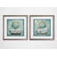 « mirror bain i », ensemble de 2 reproductions d’art encadrées-27609965