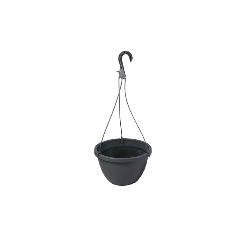 Pot de fleurs suspendu en résine Tarrants, Gris pierre, 2, H 10 po x l 6,25 po x P 6,25 po