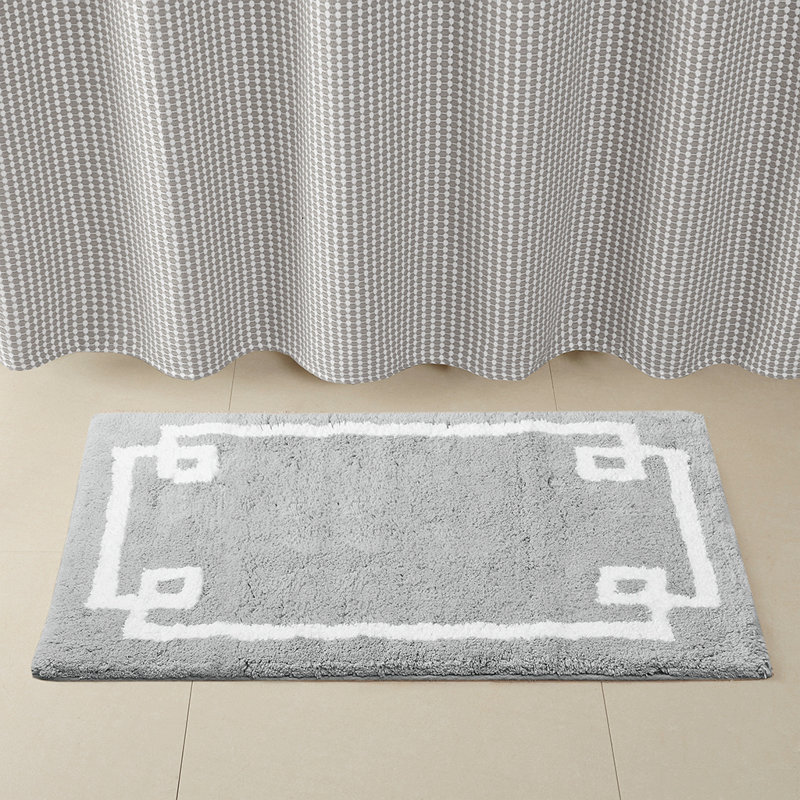 Tapis pour salle de bain Makiba, Gris, L 24 po x L 72 po