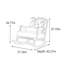 Chaise berçante en bois massif-112305547-112305549
