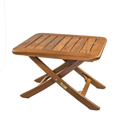 Adjustable Teak Side Table