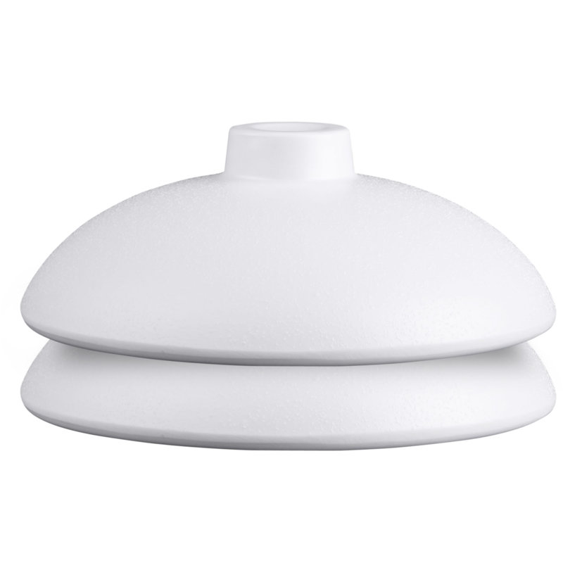 Couvercle en plastique Elite Global Solutions Zen de 3,75 po Elite, Blanc