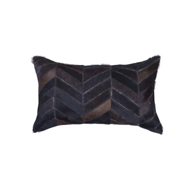Housse et insert de coussin rectangulaire en cuir / suède lombaire Torino