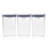 OXO Good Grips 3-Piece Container Small Square Short POP Food Storage Set