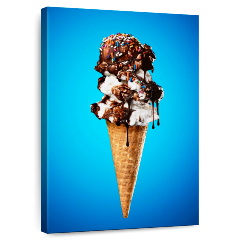 Yarlin Triple Scoop Ice Cream, 45" H x 30" W
