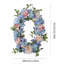 Printemps été, pivoines artificielles, bleu, hortensia, couronnes de fleurs, portes d'entrée, guirlandes décoratives