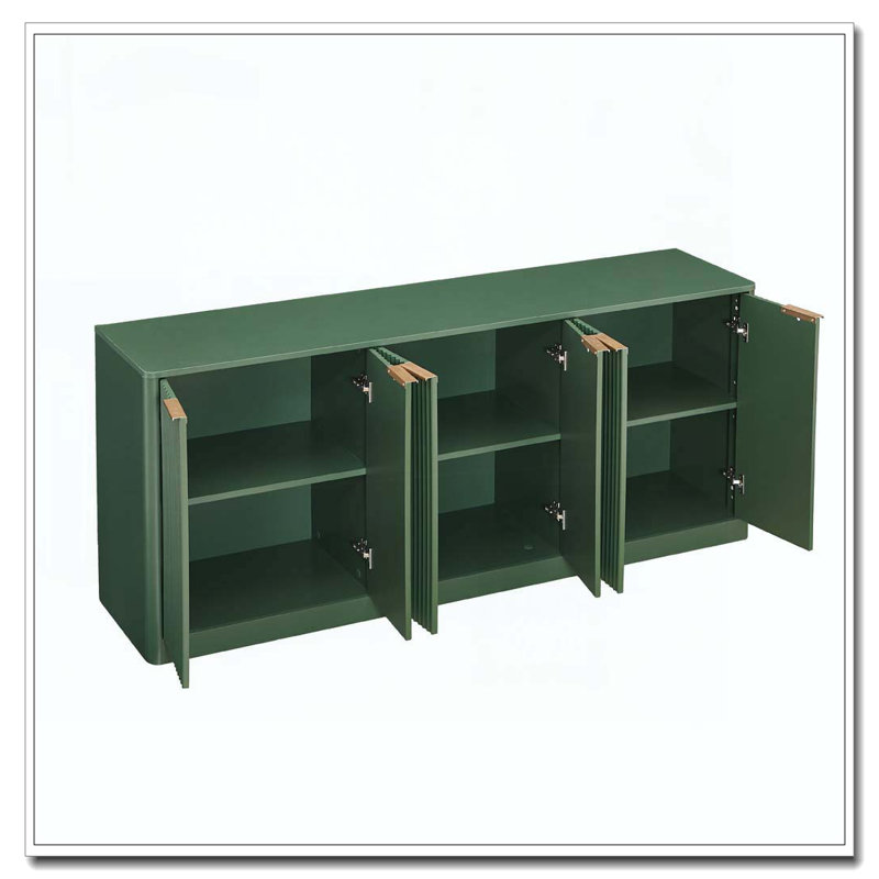 Latitude Run® 67-inch modern wavy sideboard, curved contour design ...