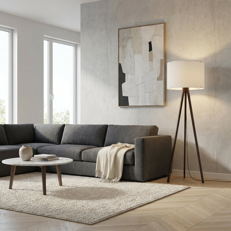 Lampe sur pied trépied Hayden