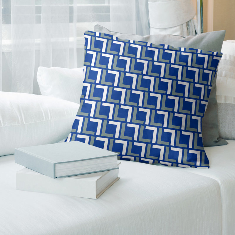Housse de coussin Dallas Football, 18" x 18", Bleu/Gris, Simili daim