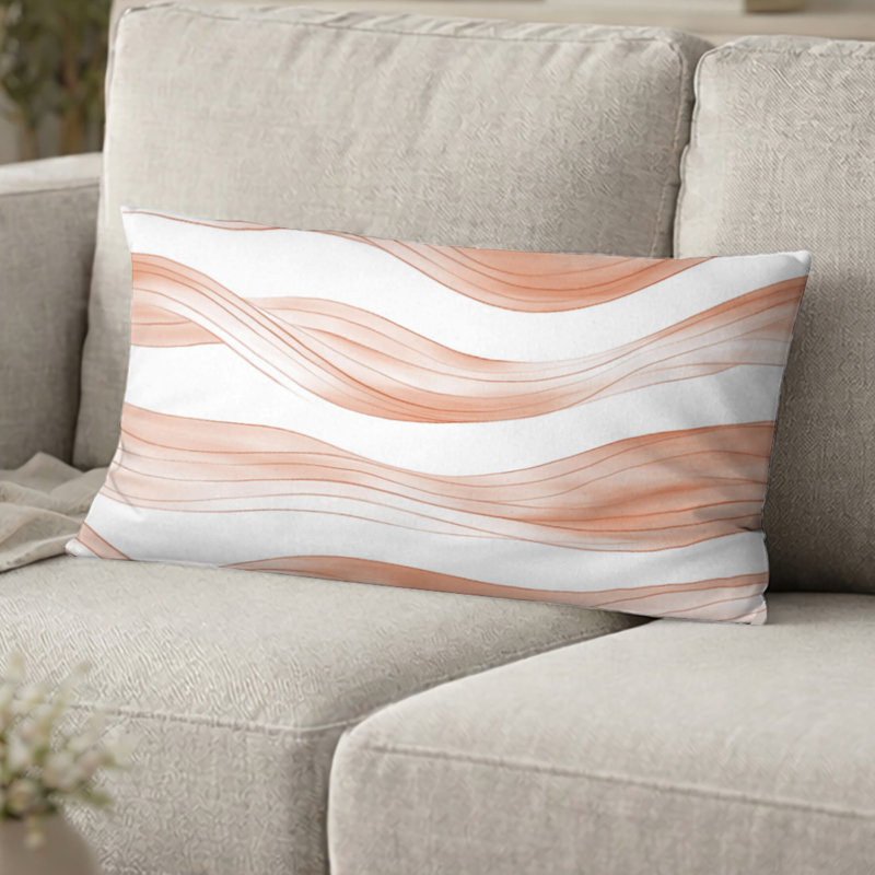Coussin abstrait - Coussin imprimé Terra, H 12 po x l 20 po