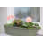 Dura Cotta Traditional Plastic Indoor/Outdoor Rectangle Window Box Planter with Attached Saucer-1663752631-1663752632