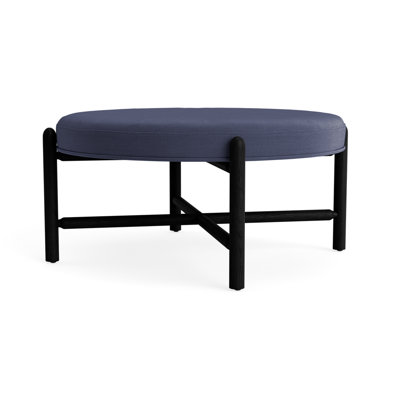 Vane 36" Linen Upholstered Ottoman