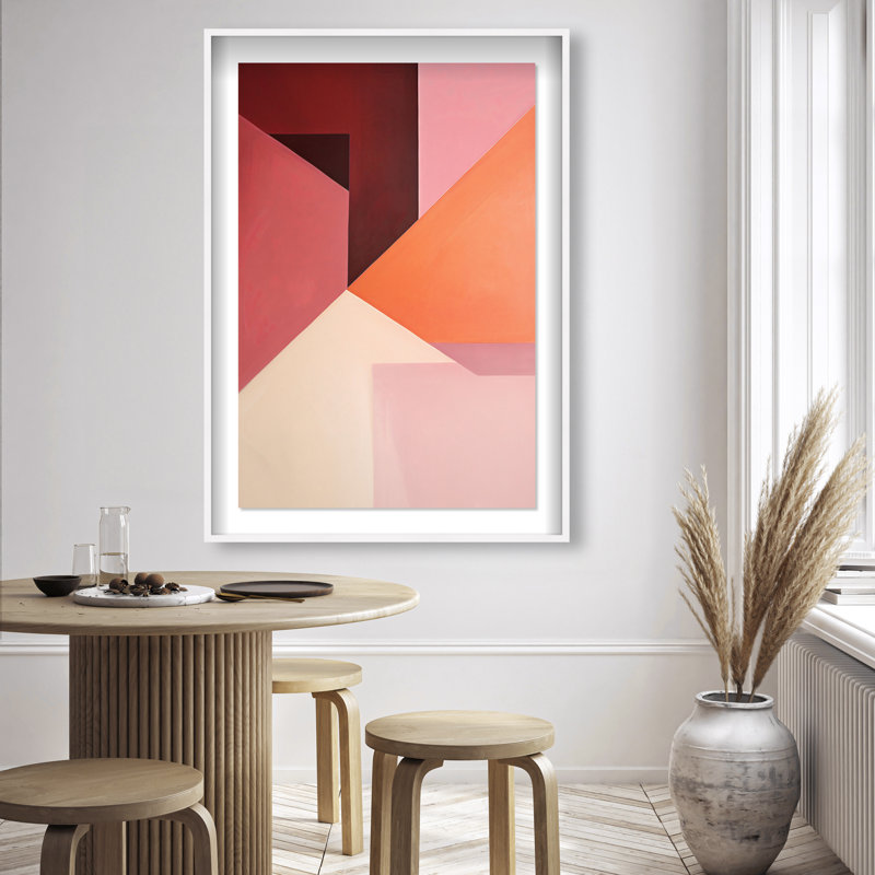 Berry Juice Shadowbox Abstract Print by Oliver Gal, Black Frame, 10 x 15, 55.5"H x 37.5"W, White Frame