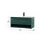 Ensemble de meuble-lavabo simple mural 40 po Roman-2015390127
