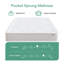 Novilla 27cm Memory Foam  Pocket Sprung Mattress-109102446