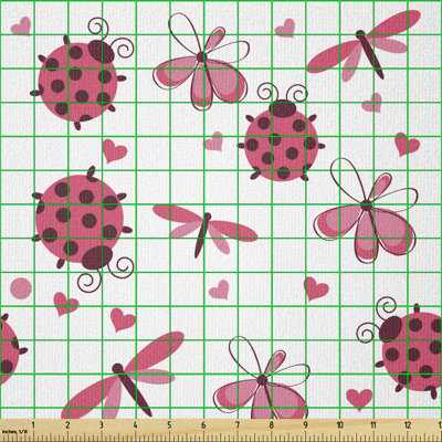 Decarri Ladybugs with Dragonflies Multi-Purpose Fabric