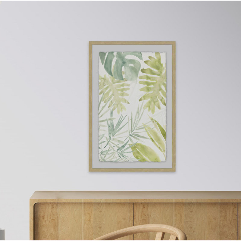 Alldredge «Island Medley II», reproduction de peinture à l'aquarelle encadrée, H 12 po x l 8 po x P 1,5 po
