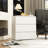 3-Drawer Dresser Chest, Compact Storage Cabinet with Metal Slides for Bedroom, Living Room and Small Spaces-240356351