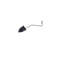 Lampe murale simple pivotante noire