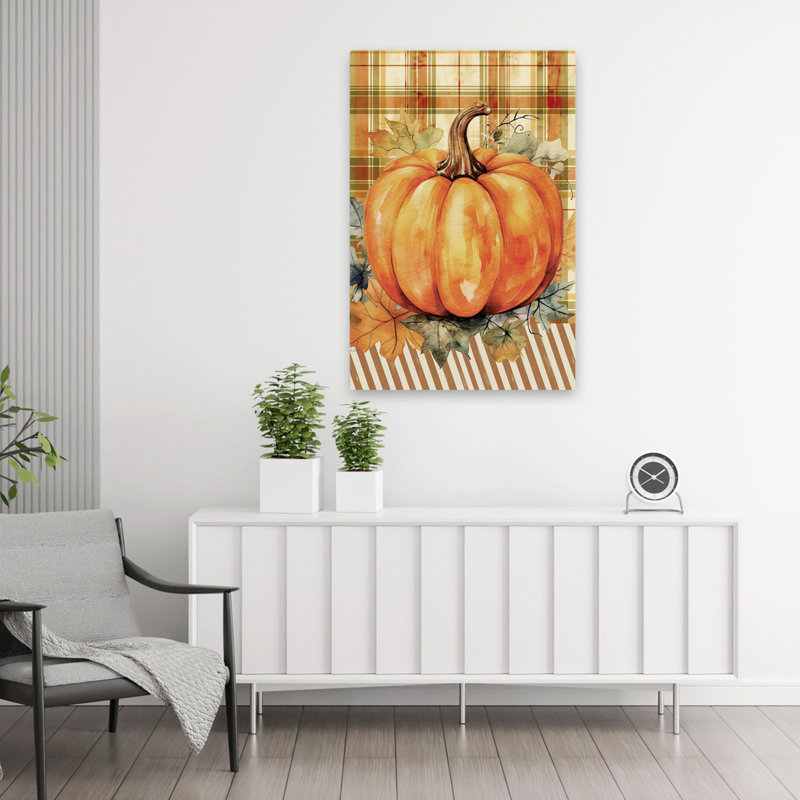 Automne citrouille - campagne moderne, H 36 po x l 24 po