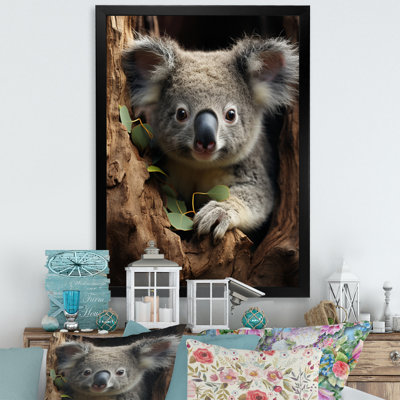 Portrait de koala gris III - impression