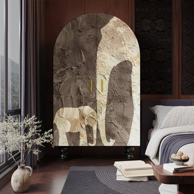 Armoire-penderie moderne à double porte