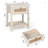 Bhairavi 23.6'' Tall  White Wicker Nightstands (Set of 2)
