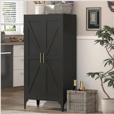 Armoire de rangement en métal avec tablettes réglables