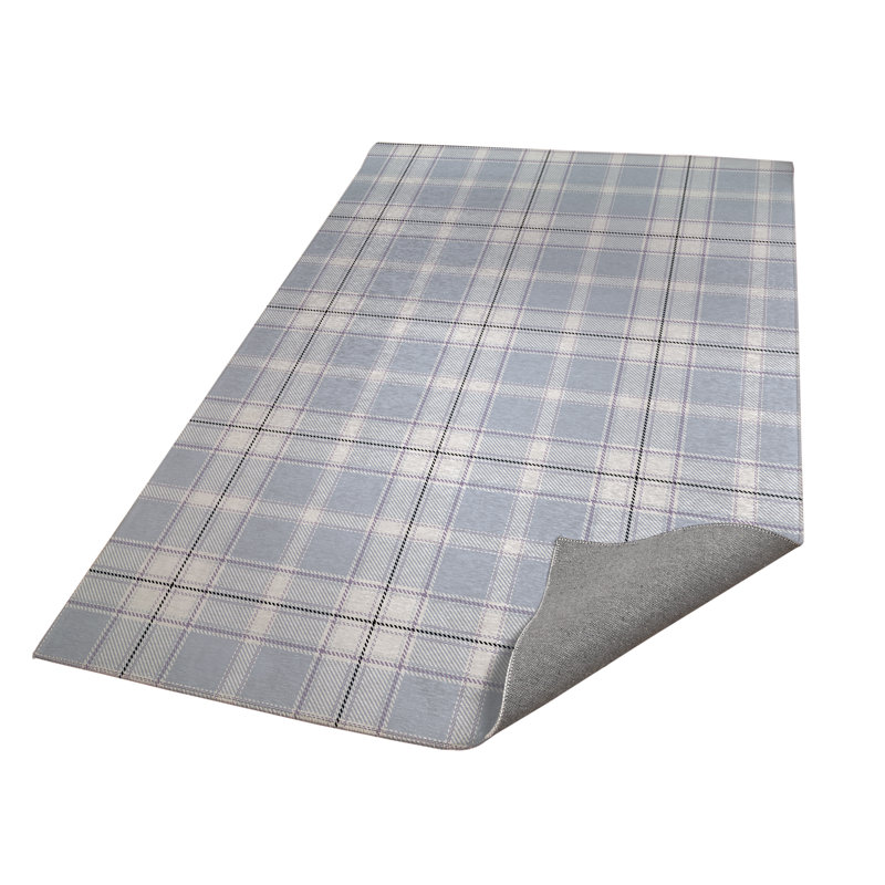 Billy Tartan Kids Play Mat, Blue, Rectangle 60" x 84"