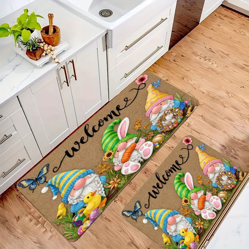 Easter Gnomes, Kitchen Mats Set of 2