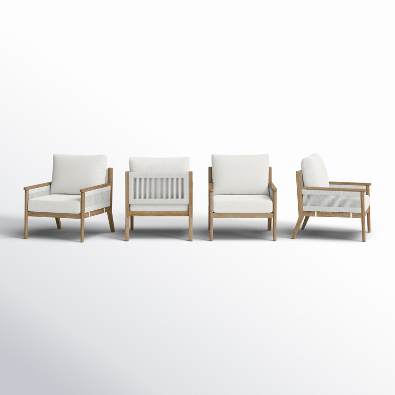 Chaise de patio avec coussins Rydell