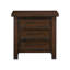 Table de chevet classique en bois brun 1pc