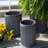 Randolph Vertically Ribbed Drum Planters