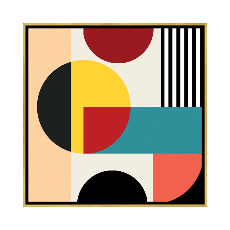 Astrow World - reproduction d'art murale encadrée, Reproduction encadrée sans passe-partout, H 18 po x l 18 po, Doré