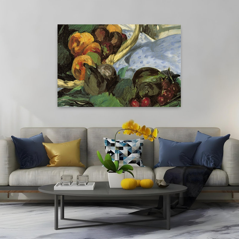 Déjeuner sur l'Herbe, 1863 Impressionniste Impressionniste Abstrait Contemporain Fruit Landscape Wall Art Print
