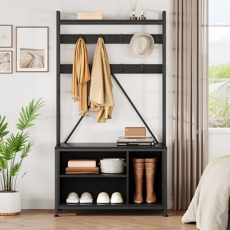 Hall Tree 92.5cm Wide, Black