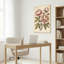 Ensemble de 1 tableau mural botanique floral pivoine-20467455
