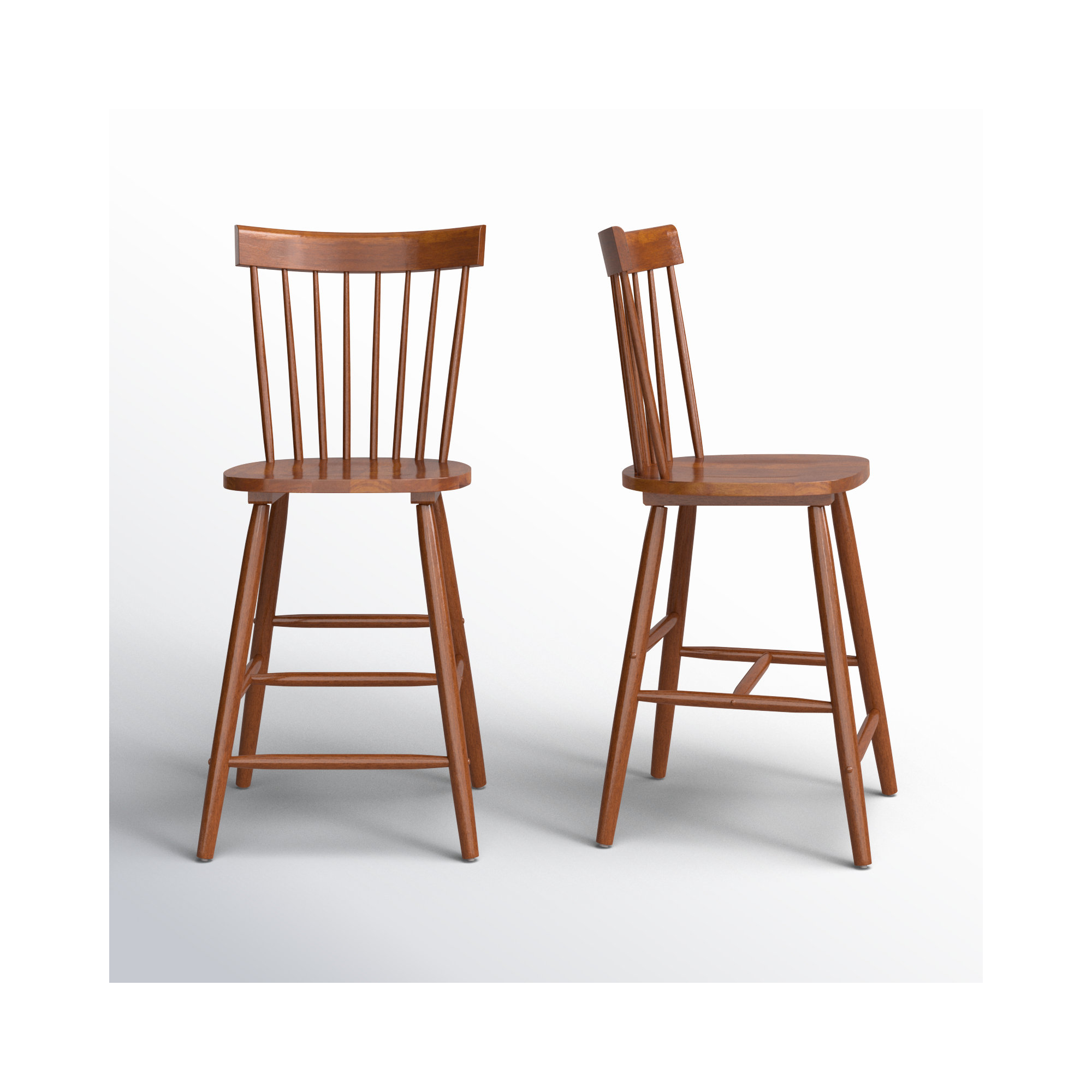 Stacee Solid Wood Bar & Counter Stool, Bar Stool (29" Seat Height), Walnut