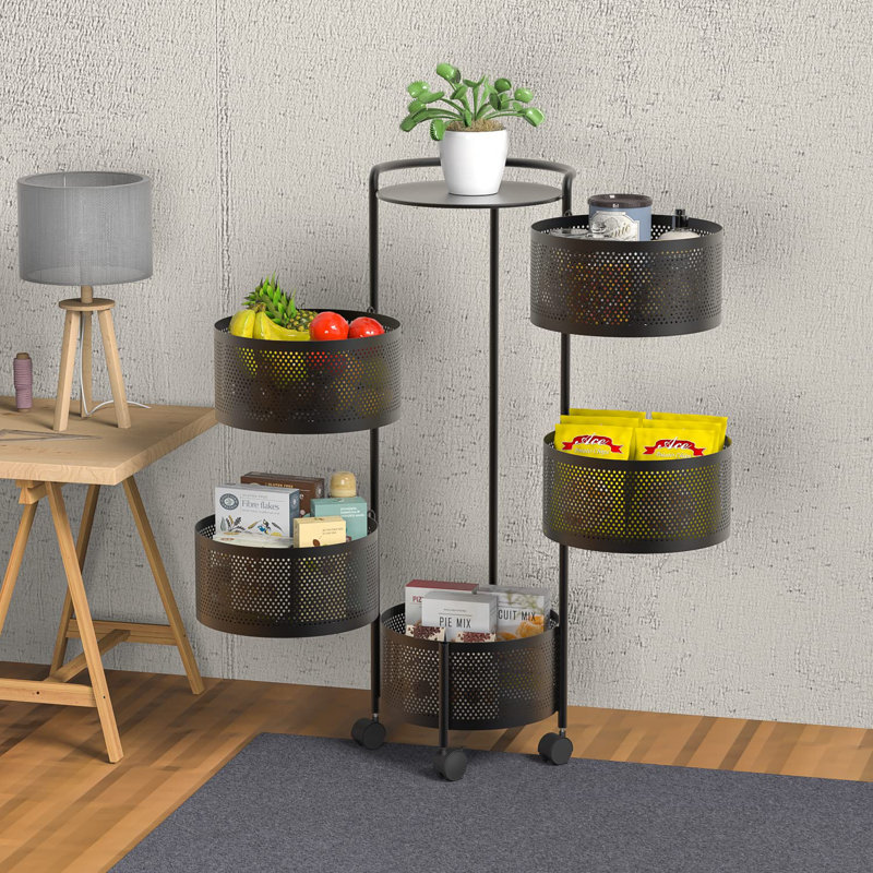 Devi 33.5cm W Metal Storage Rack