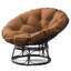 Chaise de patio avec coussins Papasan