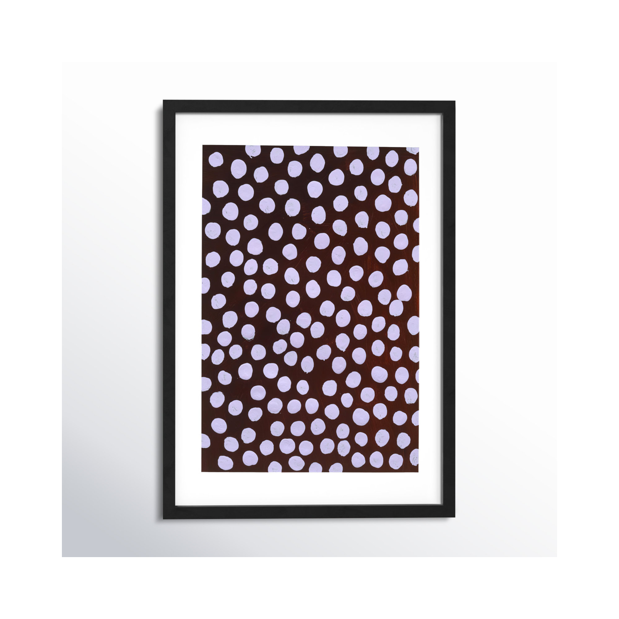 Lilac On Maroon by Michela Sorrentino, Black, 20" H x 14" W x 1.25" D