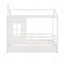 Lit simple en bois avec lit gigogne simple