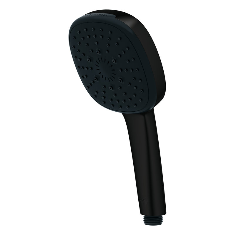 Tempesta 110 Square 3-Spray Hand Shower, Matte Black
