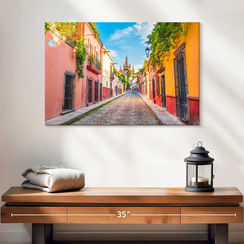Harpa, pittoresque rue San Miguel, H 16 po x l 24 po