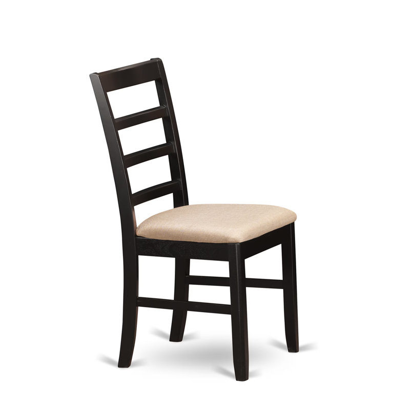 L'ensemble de 5 tables de cuisine pour 4 personnes comprend une table de salle à manger rectangulaire avec rallonge papillon et 4 chaises rembourrées en tissu de lin, 36 x 66 pouces, Cappuccino